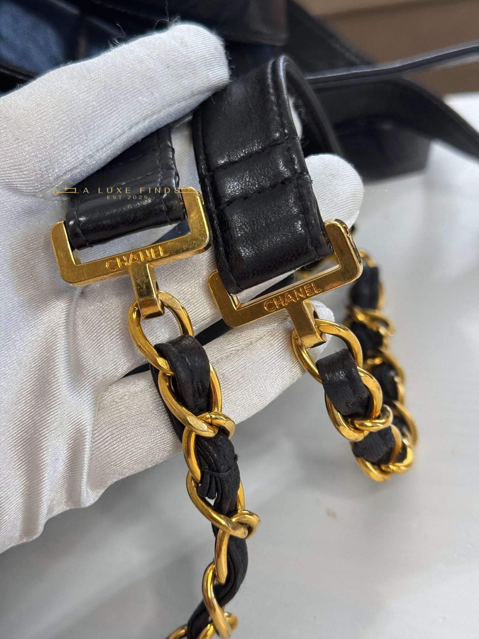 CHANEL Matelasse Lambskin Single Flap Backpack