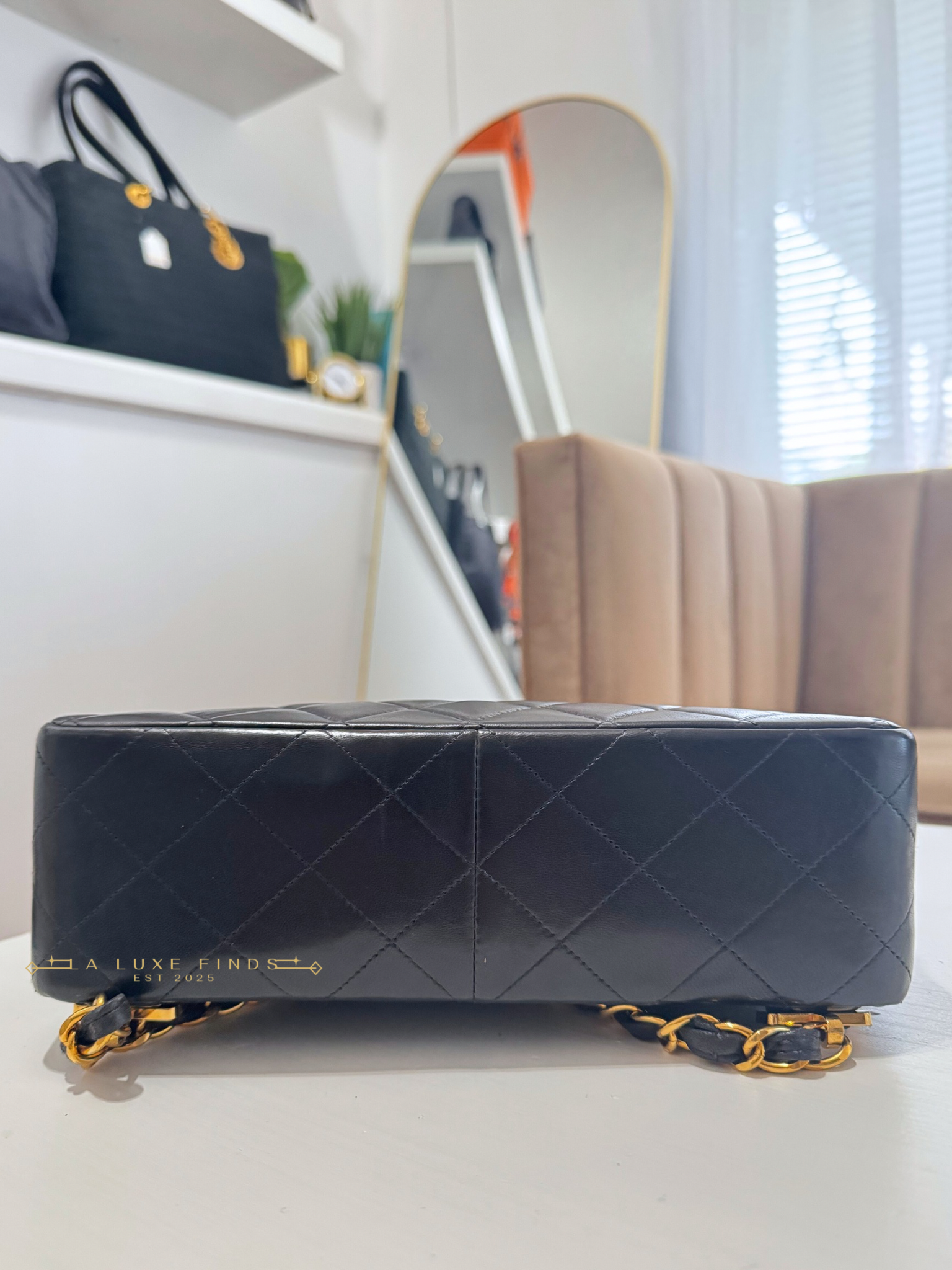 CHANEL Matelasse Lambskin Single Flap Backpack