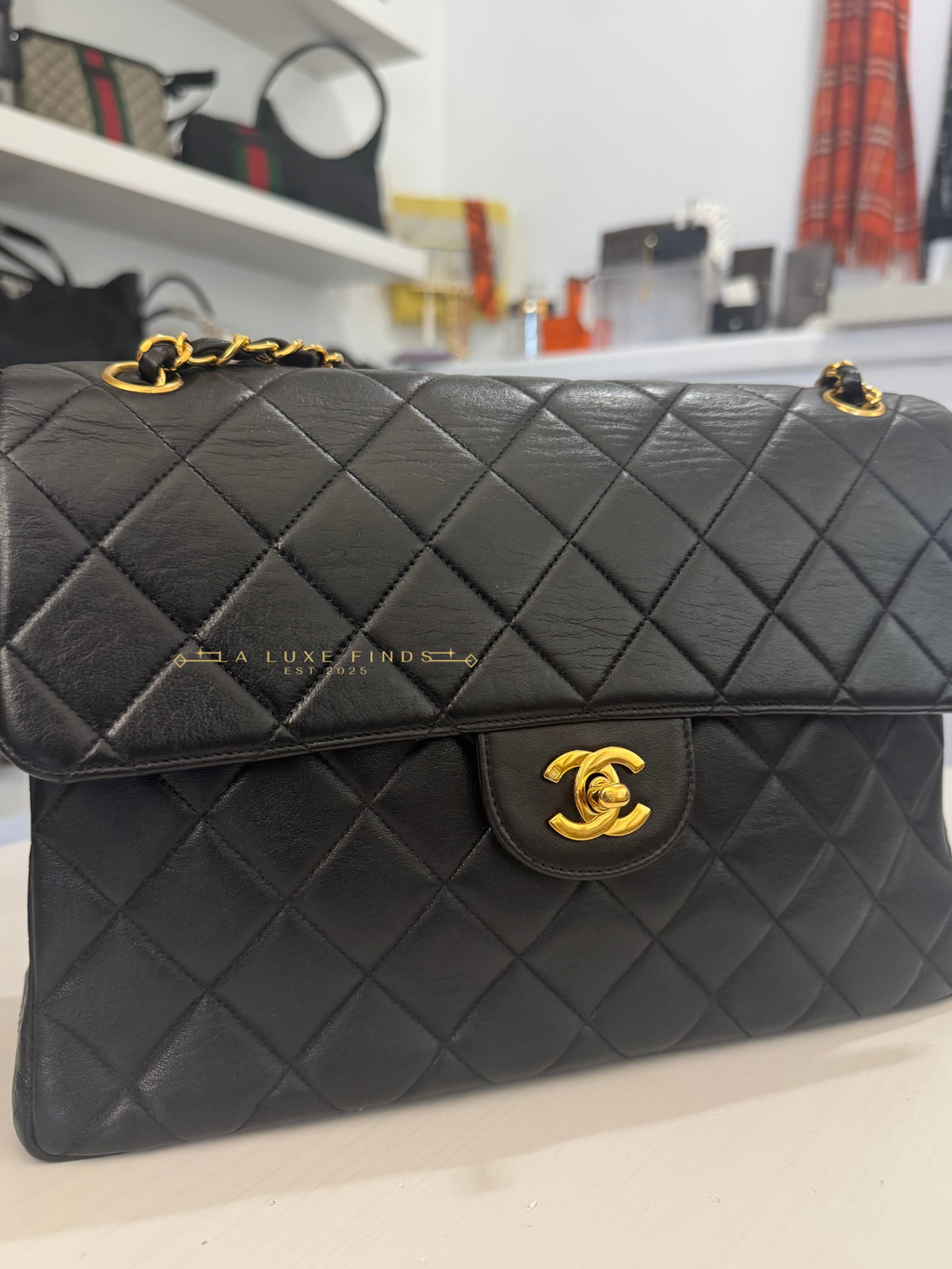 Rare CHANEL Classic Lambskin Double Sided Flap