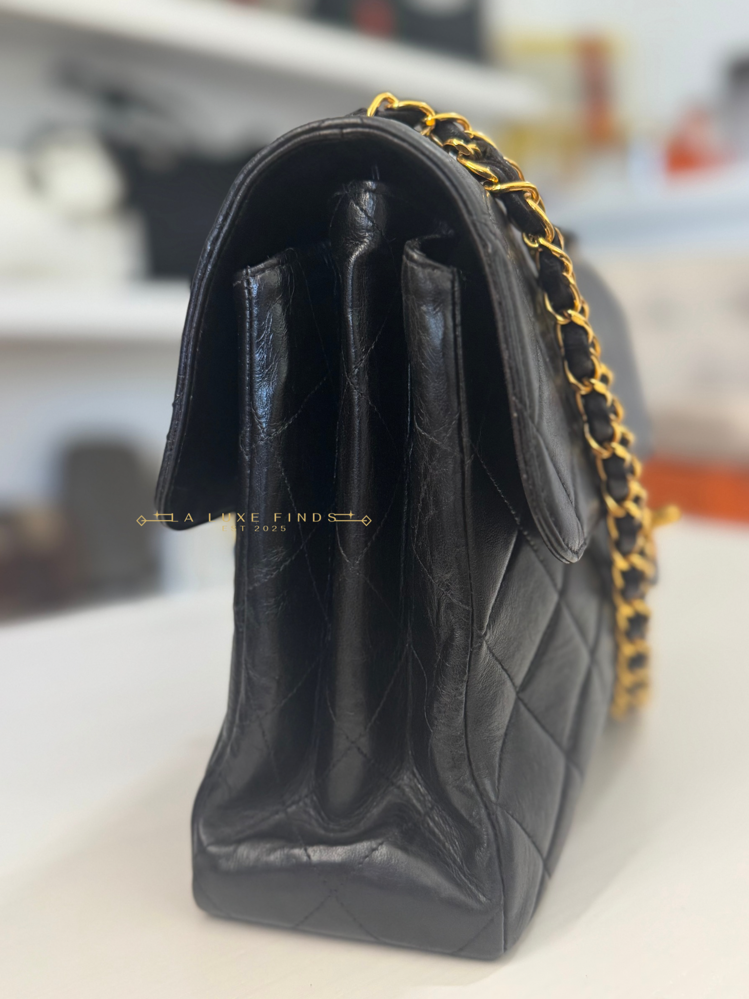 Rare CHANEL Classic Lambskin Double Sided Flap