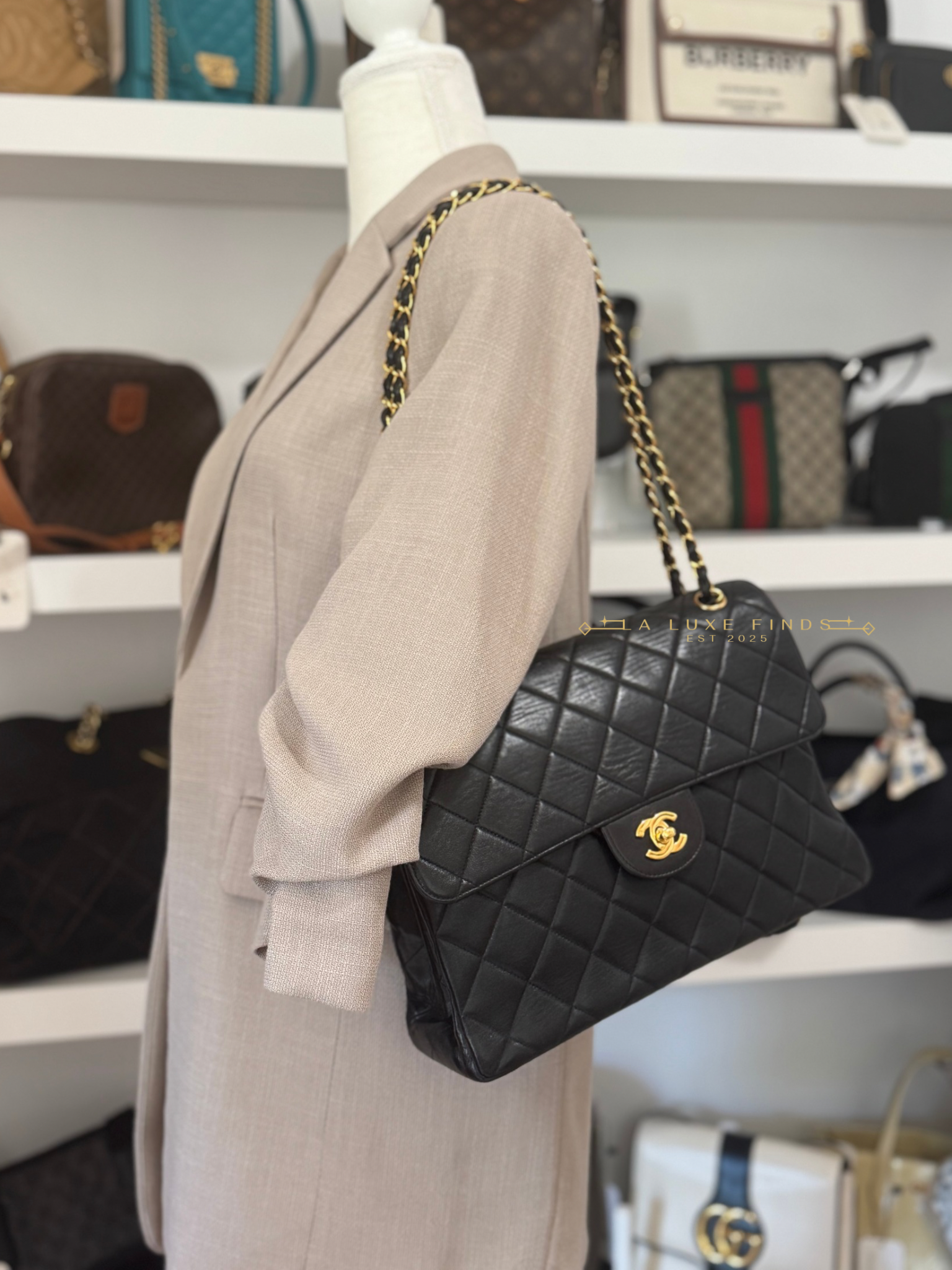 Rare CHANEL Classic Lambskin Double Sided Flap