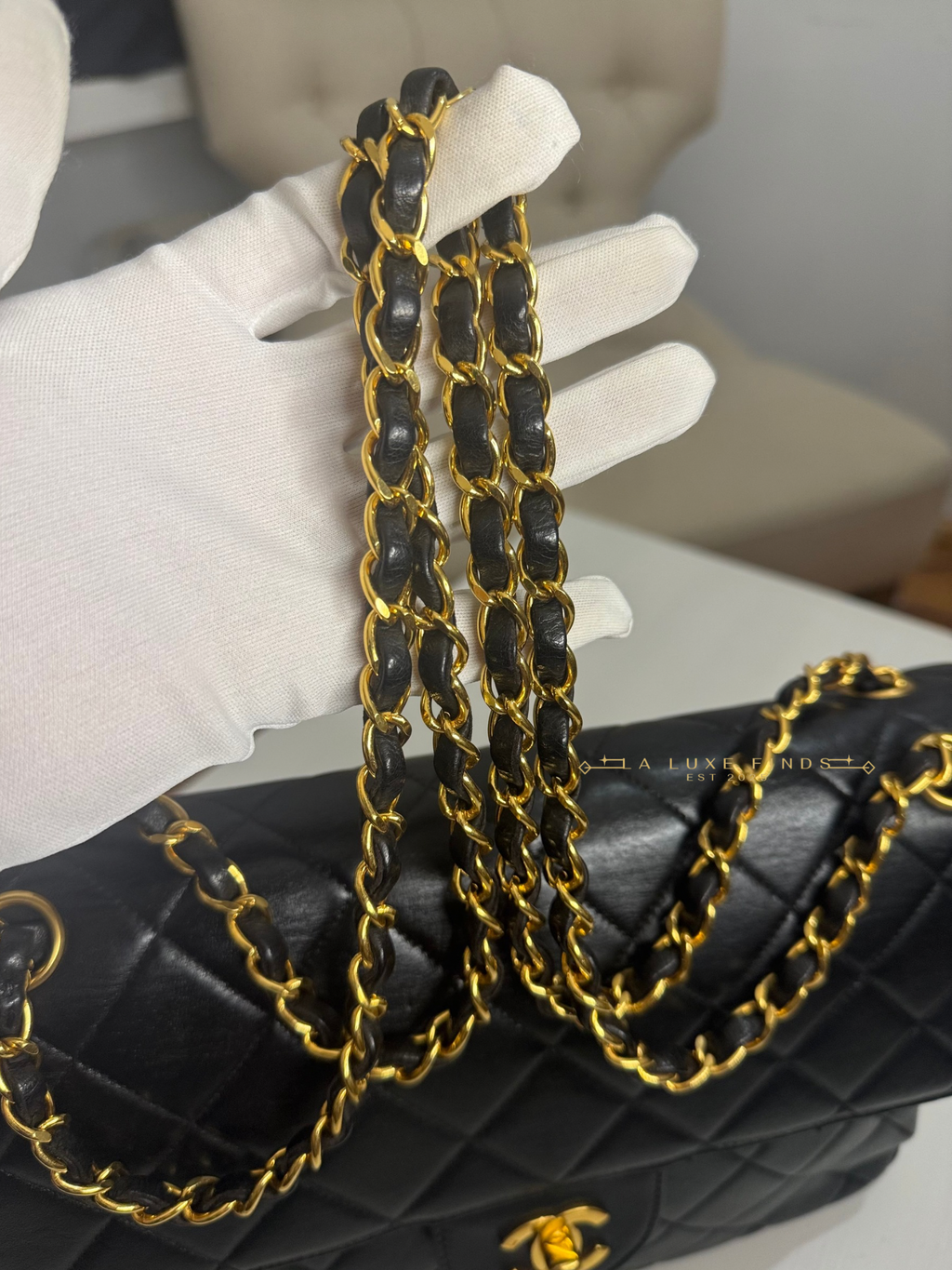 Rare CHANEL Classic Lambskin Double Sided Flap