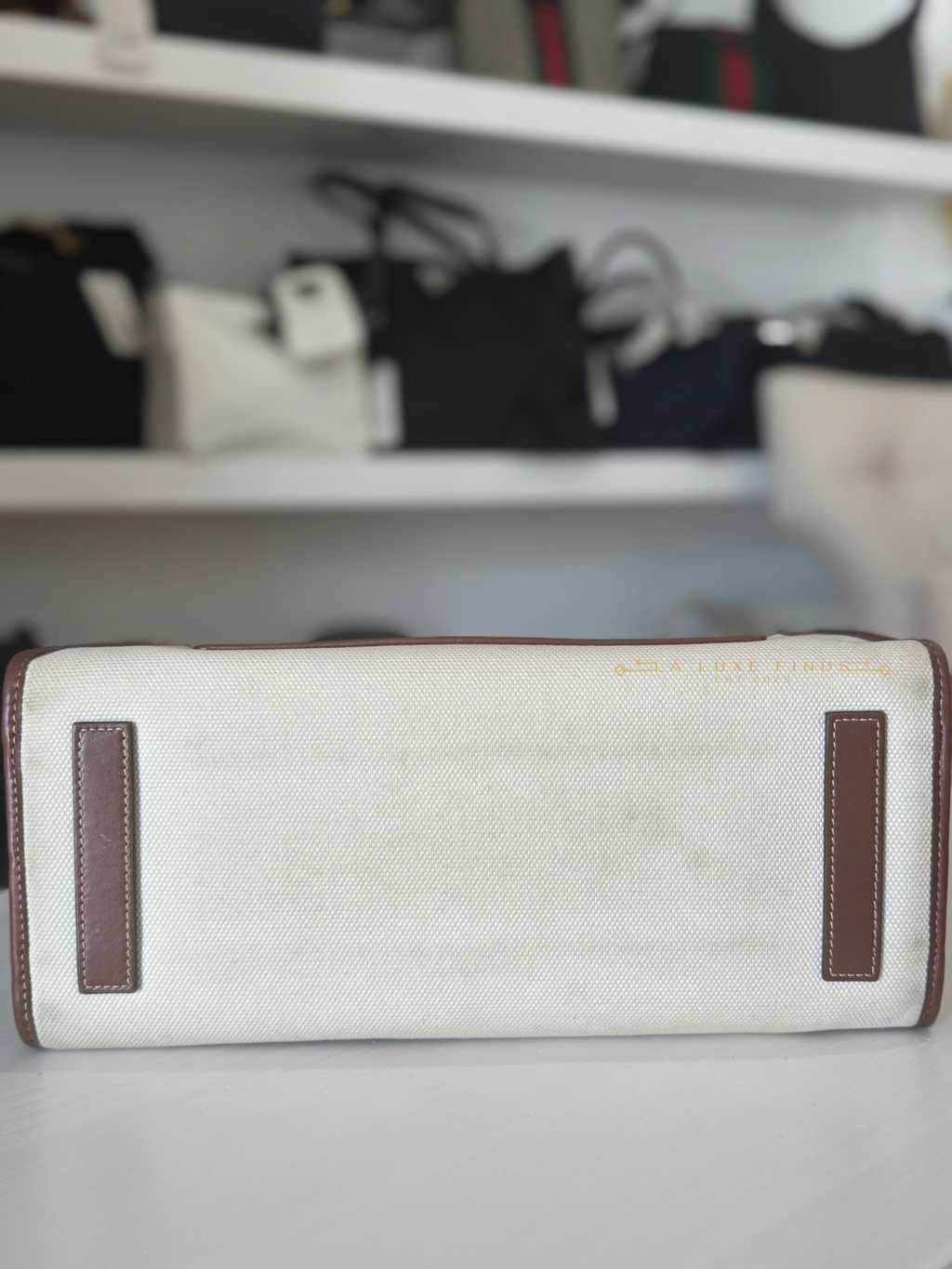 BURBERRY Canvas Freya Tote Bag