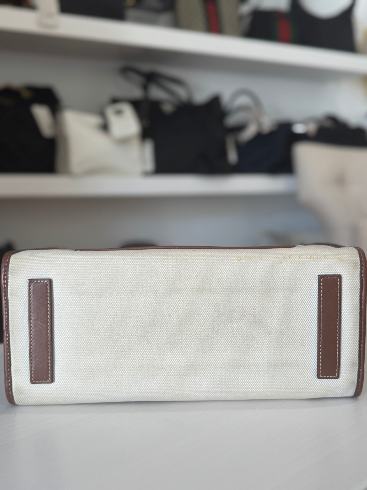 BURBERRY Canvas Freya Tote Bag