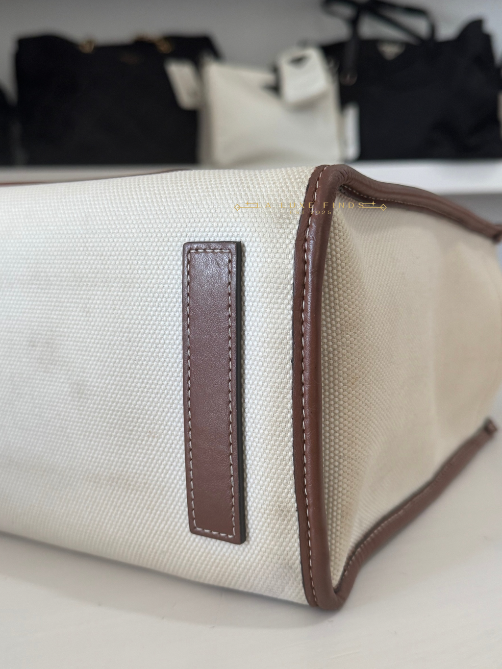 BURBERRY Canvas Freya Tote Bag