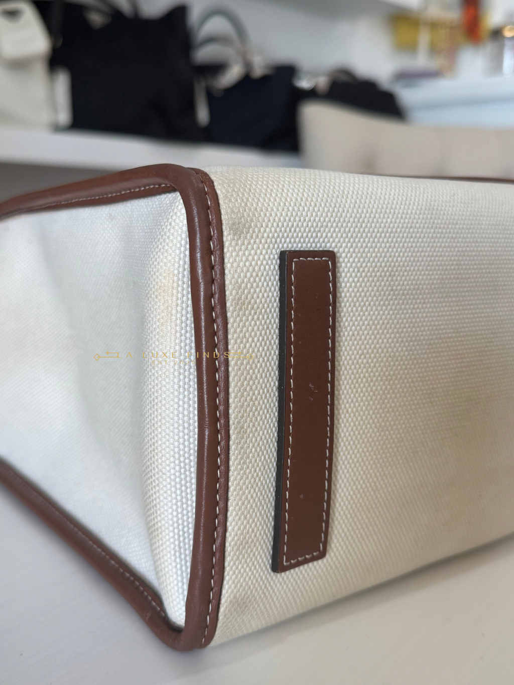 BURBERRY Canvas Freya Tote Bag