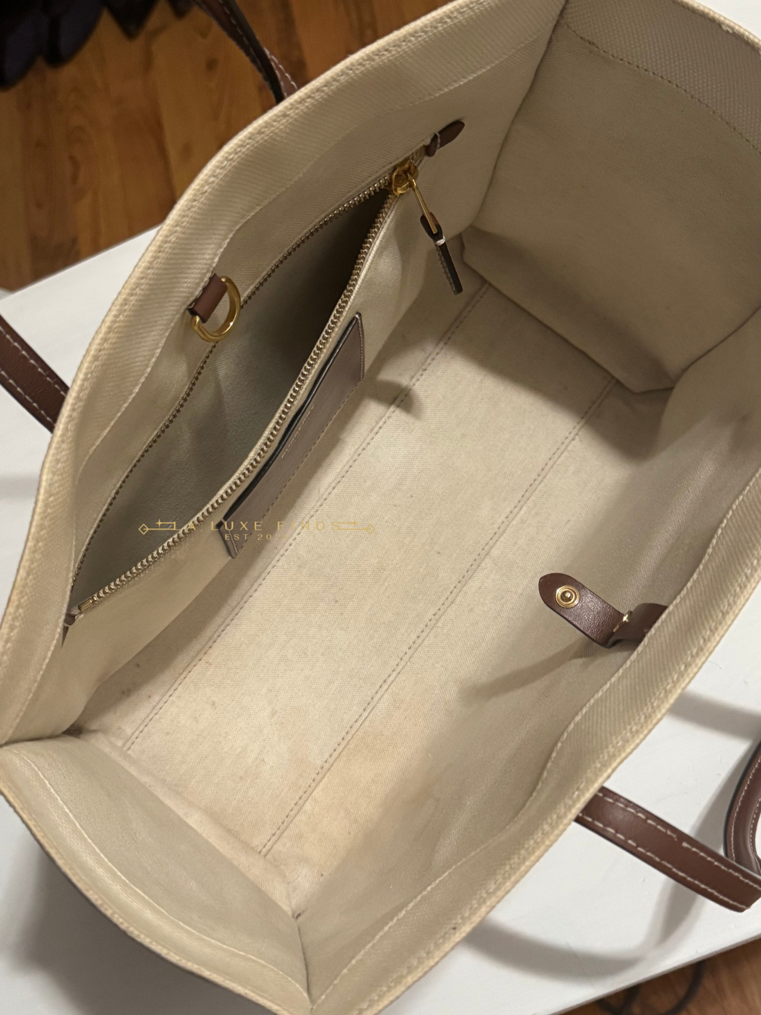 BURBERRY Canvas Freya Tote Bag