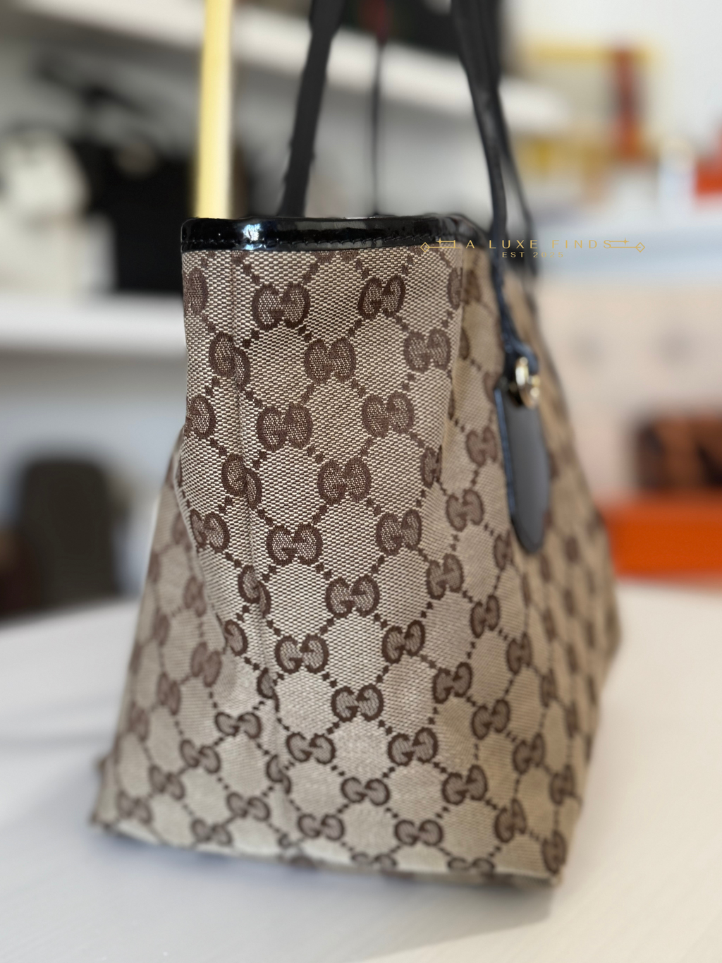 GUCCI GG Canvas Jolie Tote Bag PM