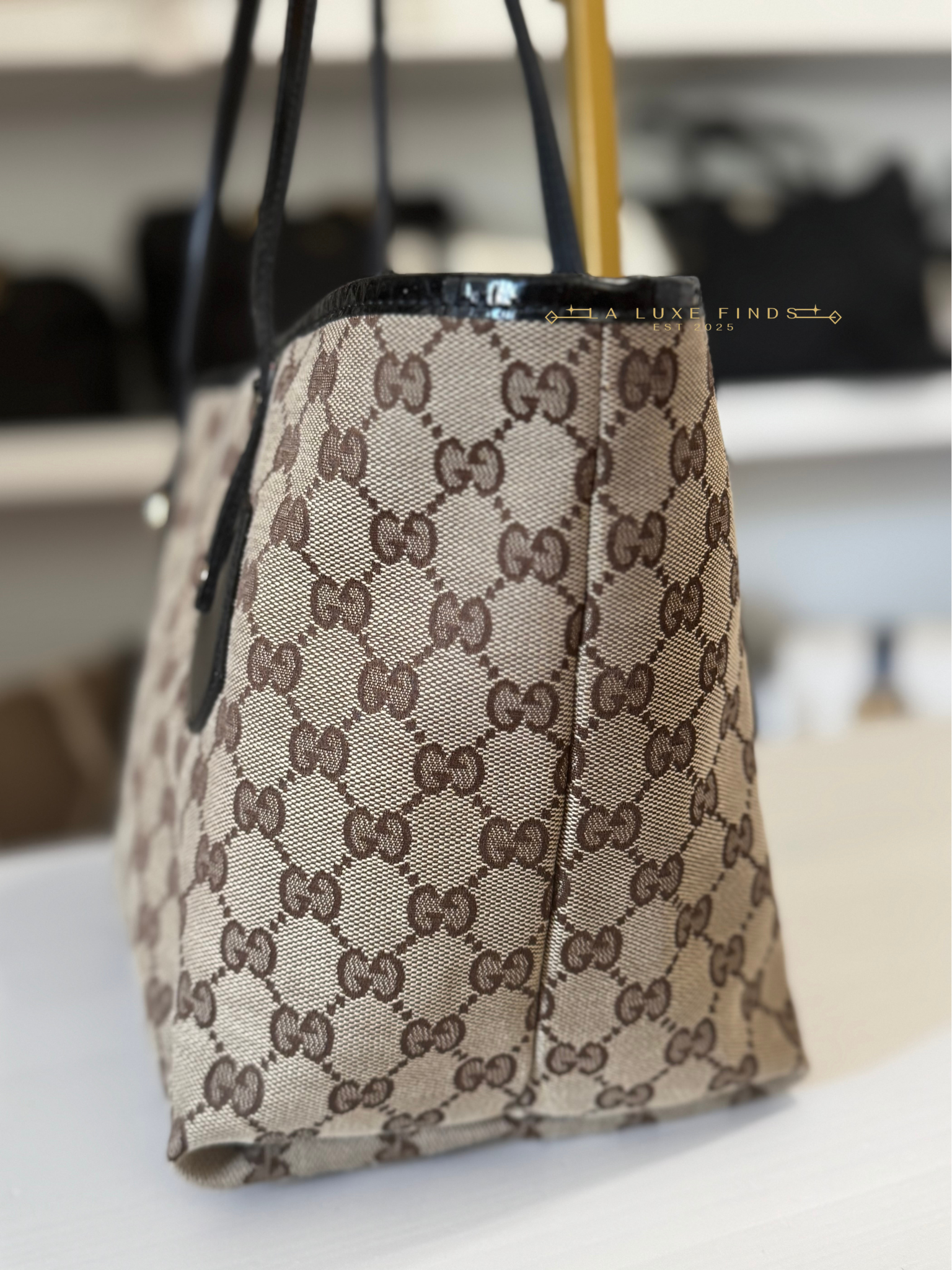 GUCCI GG Canvas Jolie Tote Bag PM
