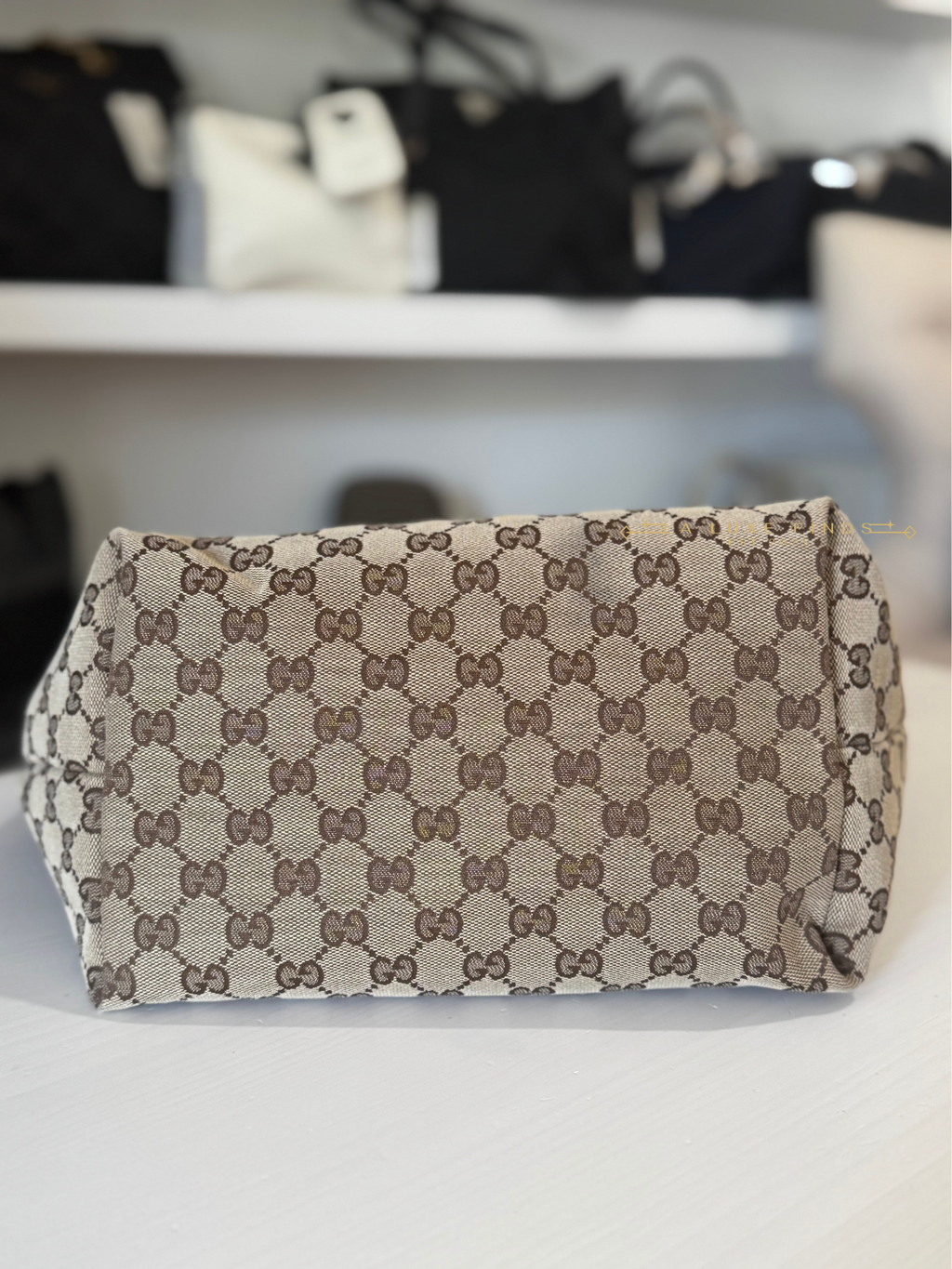 GUCCI GG Canvas Jolie Tote Bag PM