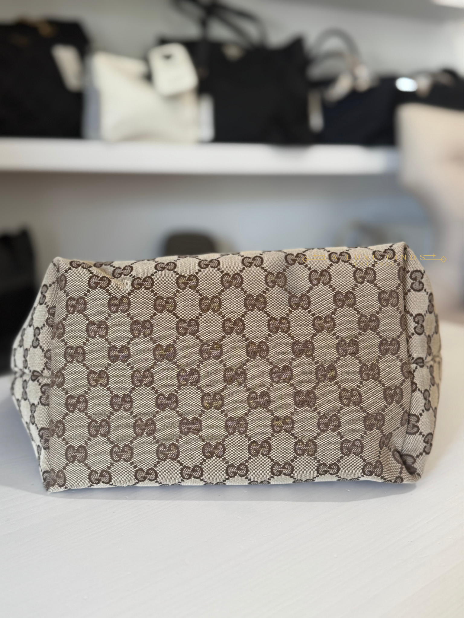 GUCCI GG Canvas Jolie Tote Bag PM