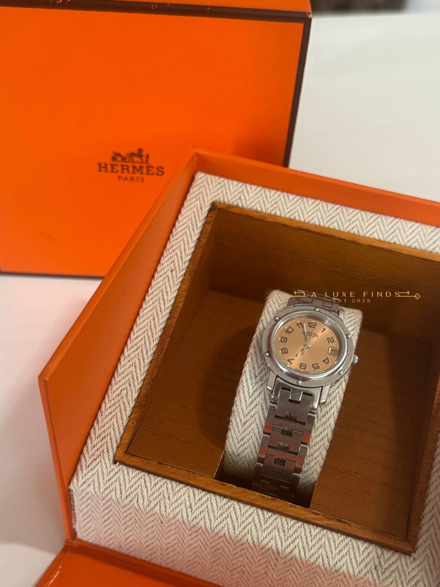 HERMES 23mm Clipper Women’s Watch