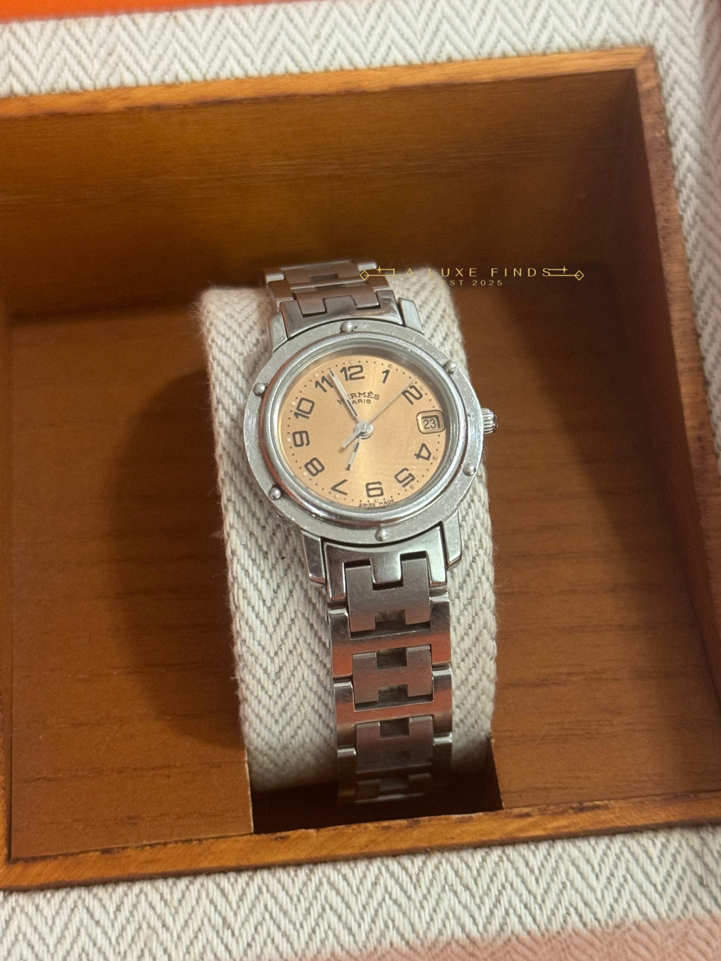 HERMES 23mm Clipper Women’s Watch