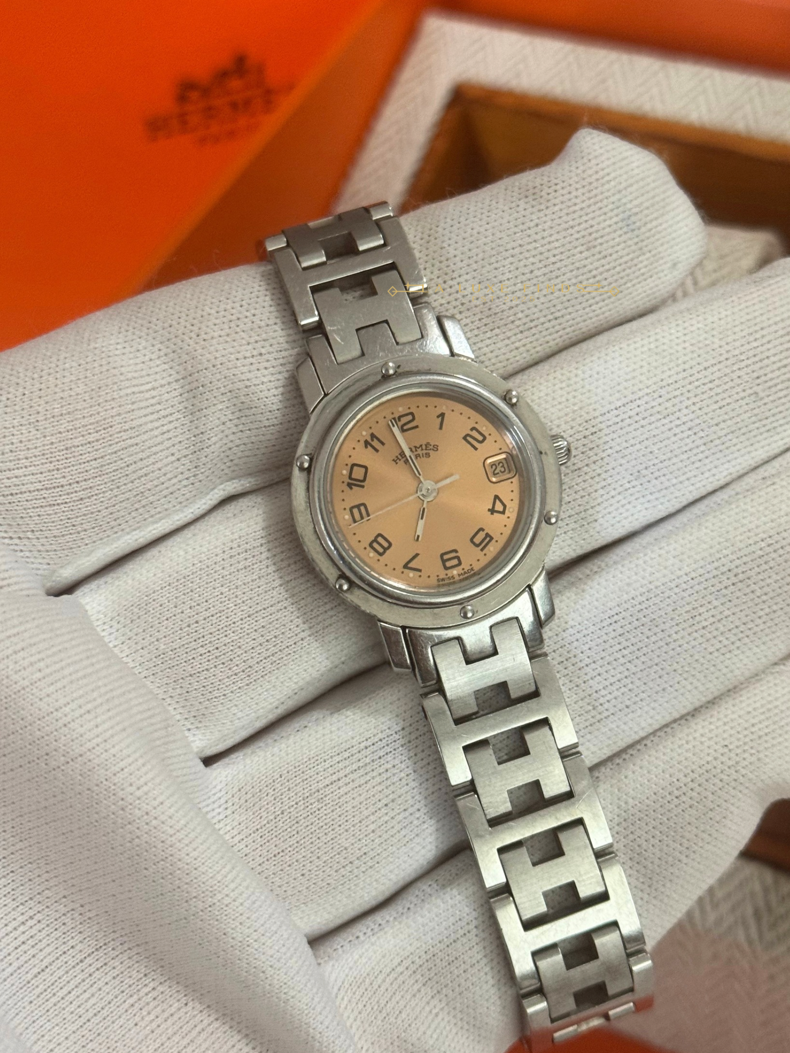 HERMES 23mm Clipper Women’s Watch