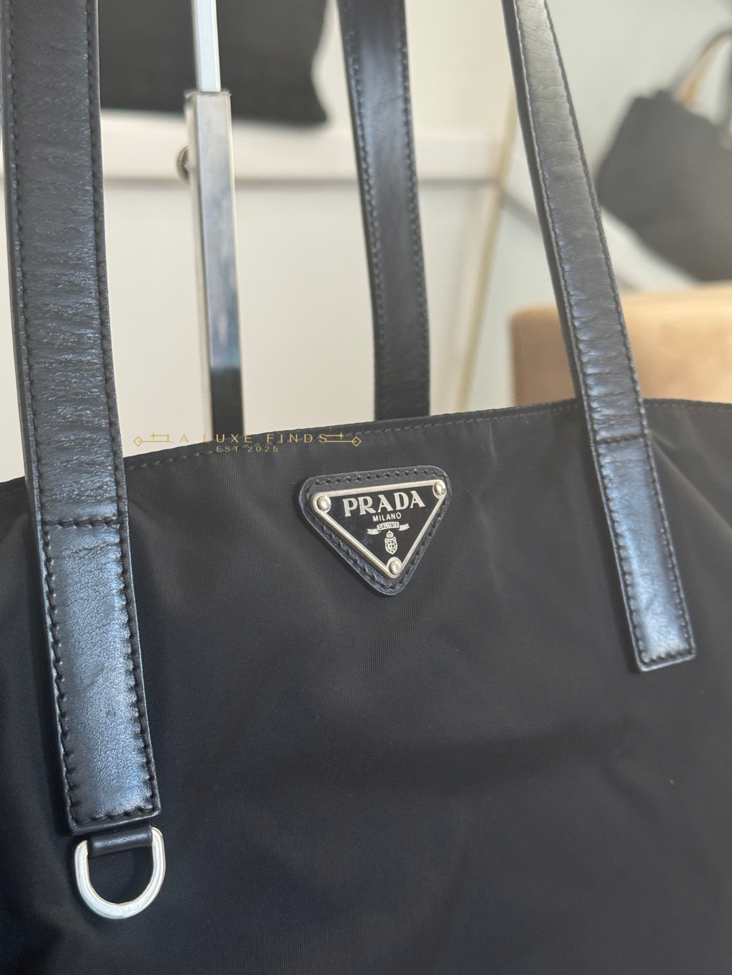 PRADA Tessuto Saffiano Tote Bag