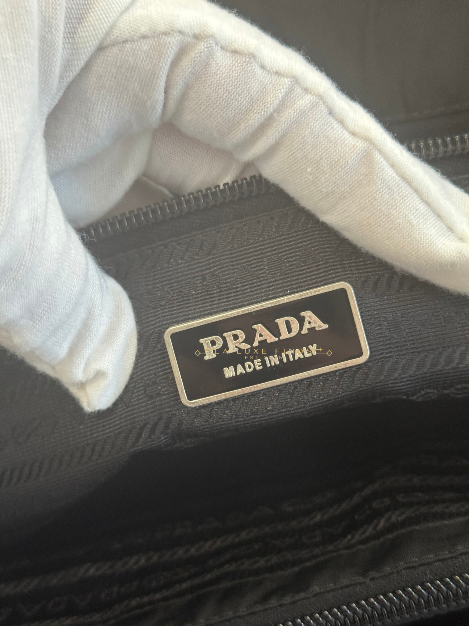 PRADA Tessuto Saffiano Tote Bag