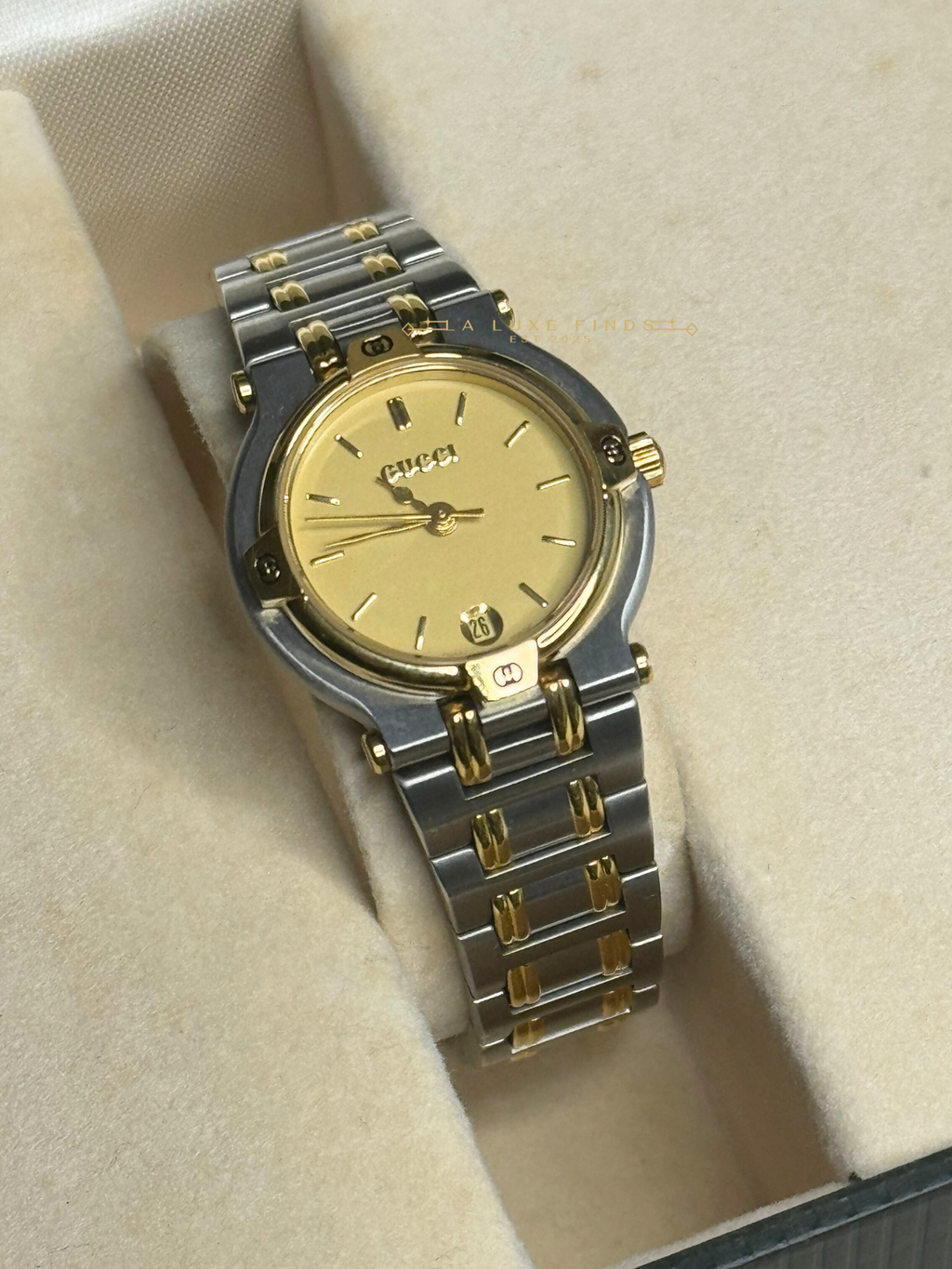 GUCCI 9000L 25mm Two-tone Women's Watch