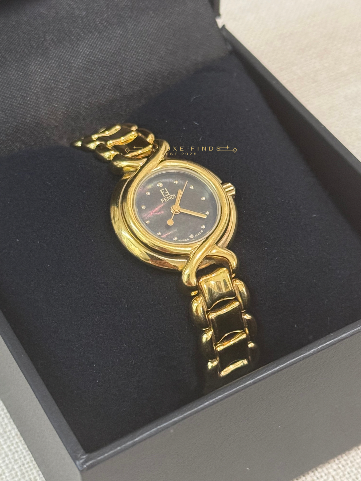 FENDI 700L 25mm Gold Plated Women's Watch