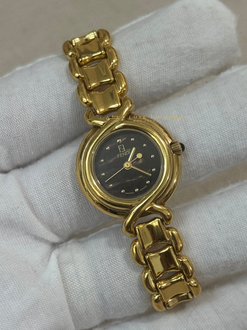 FENDI 700L 25mm Gold Plated Women's Watch