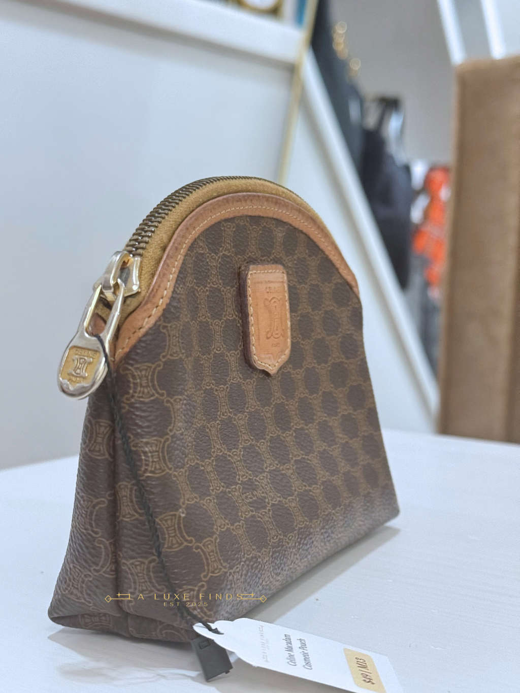 CELINE Macadam Cosmetic Pouch