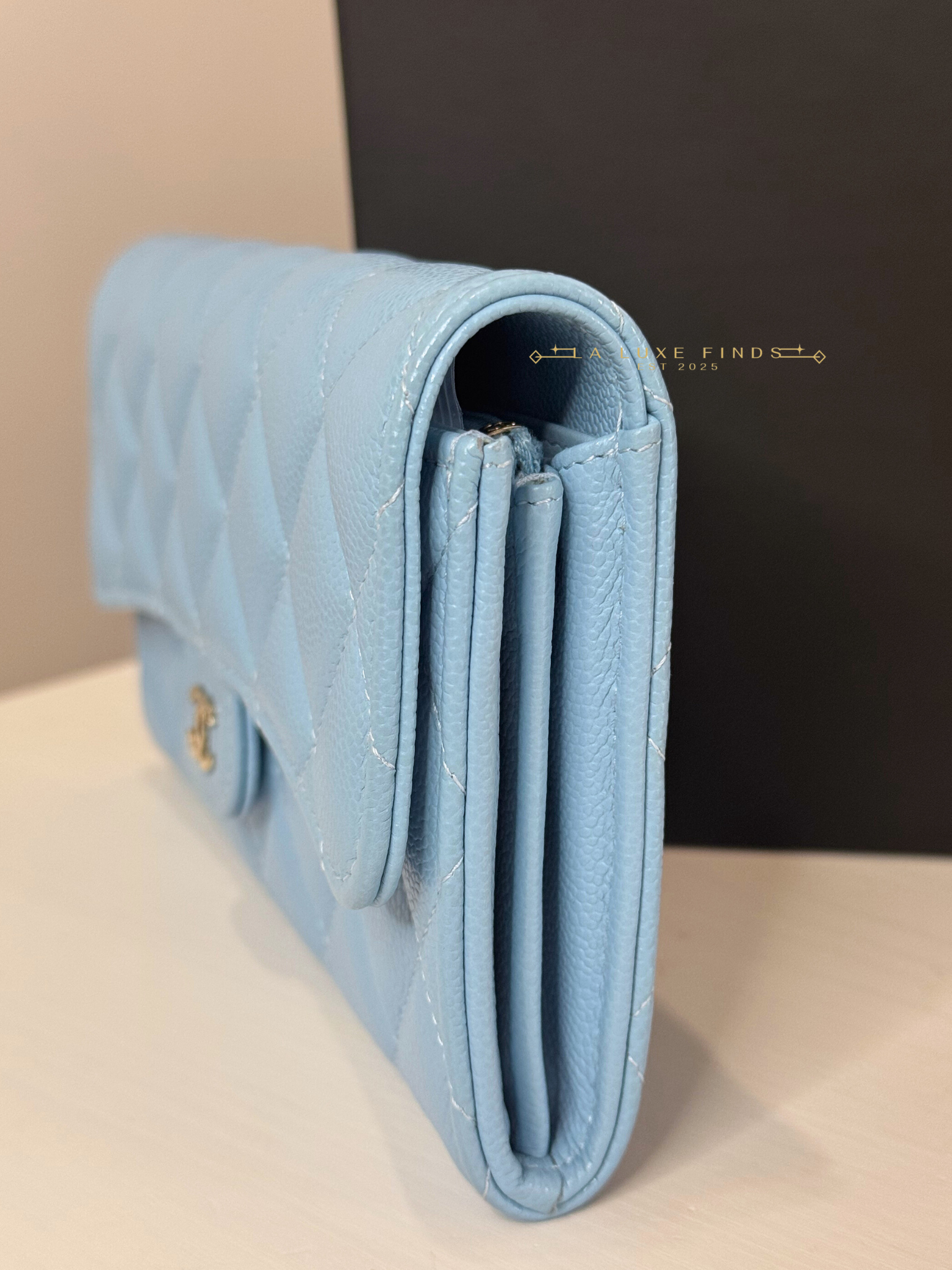 CHANEL Classic Caviar Quilted Long Wallet