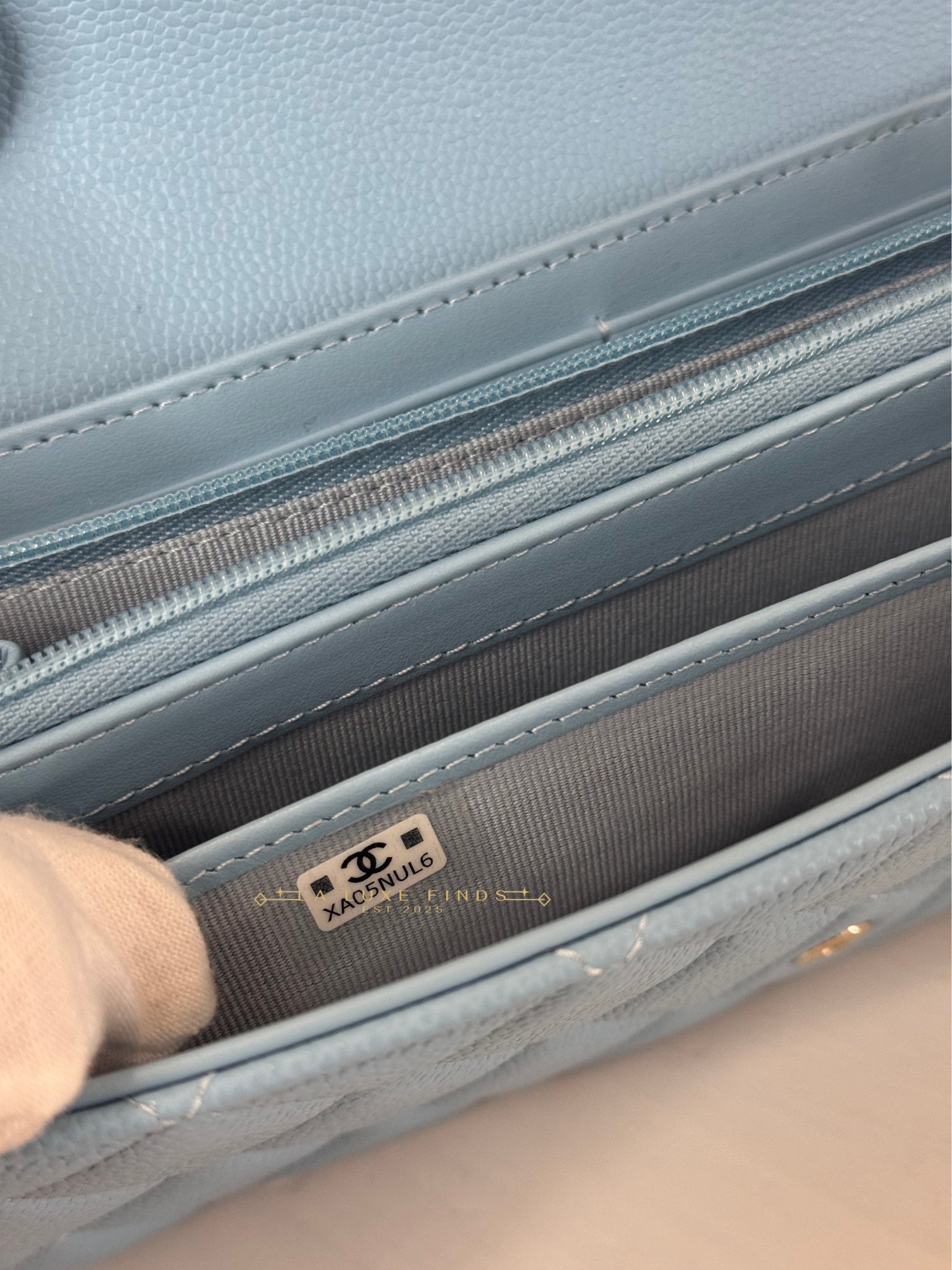 CHANEL Classic Caviar Quilted Long Wallet