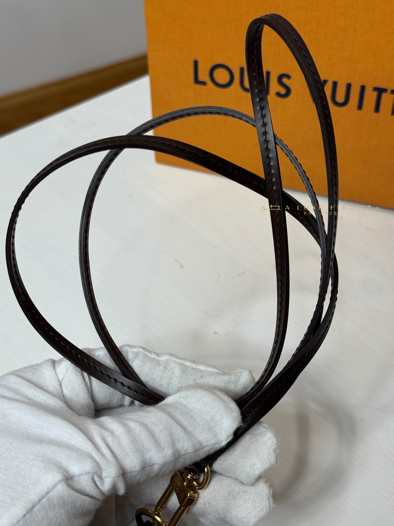 LOUIS VUITTON 2008 Damier Ebene ID Card Holder with Strap