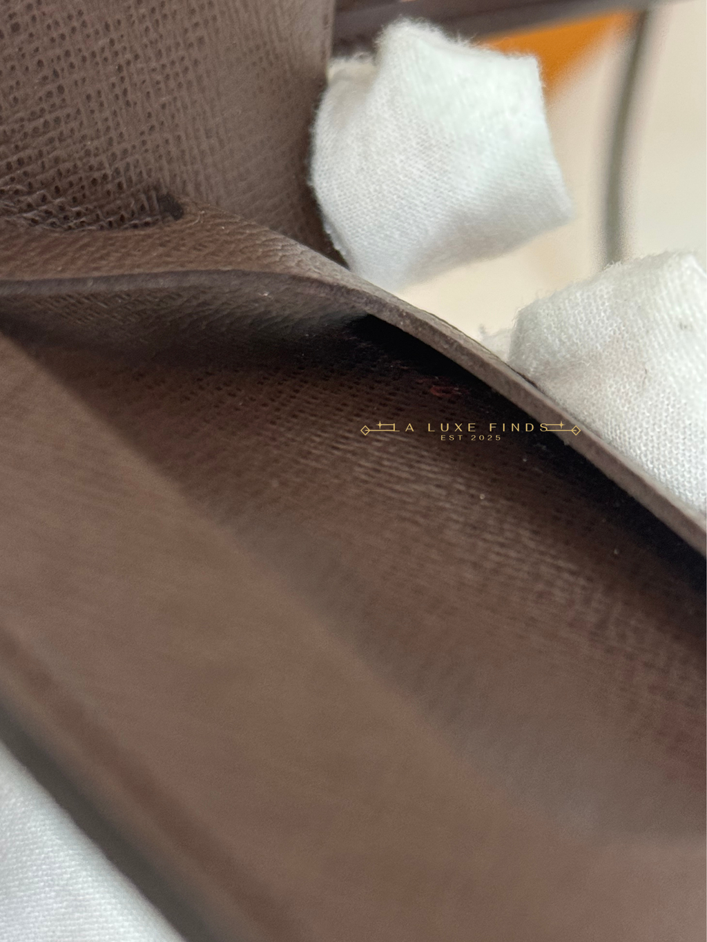 LOUIS VUITTON 2008 Damier Ebene ID Card Holder with Strap