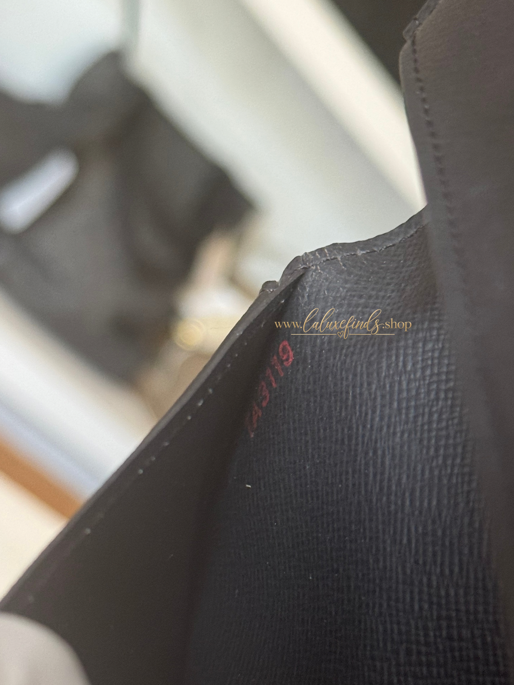 LOUIS VUITTON 2019 Damier Ebene Brazza Long Wallet