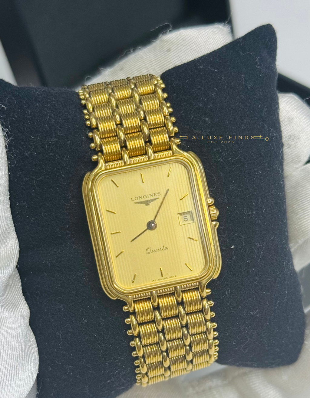 LONGINES 18k Gold Plated Quartz Watch