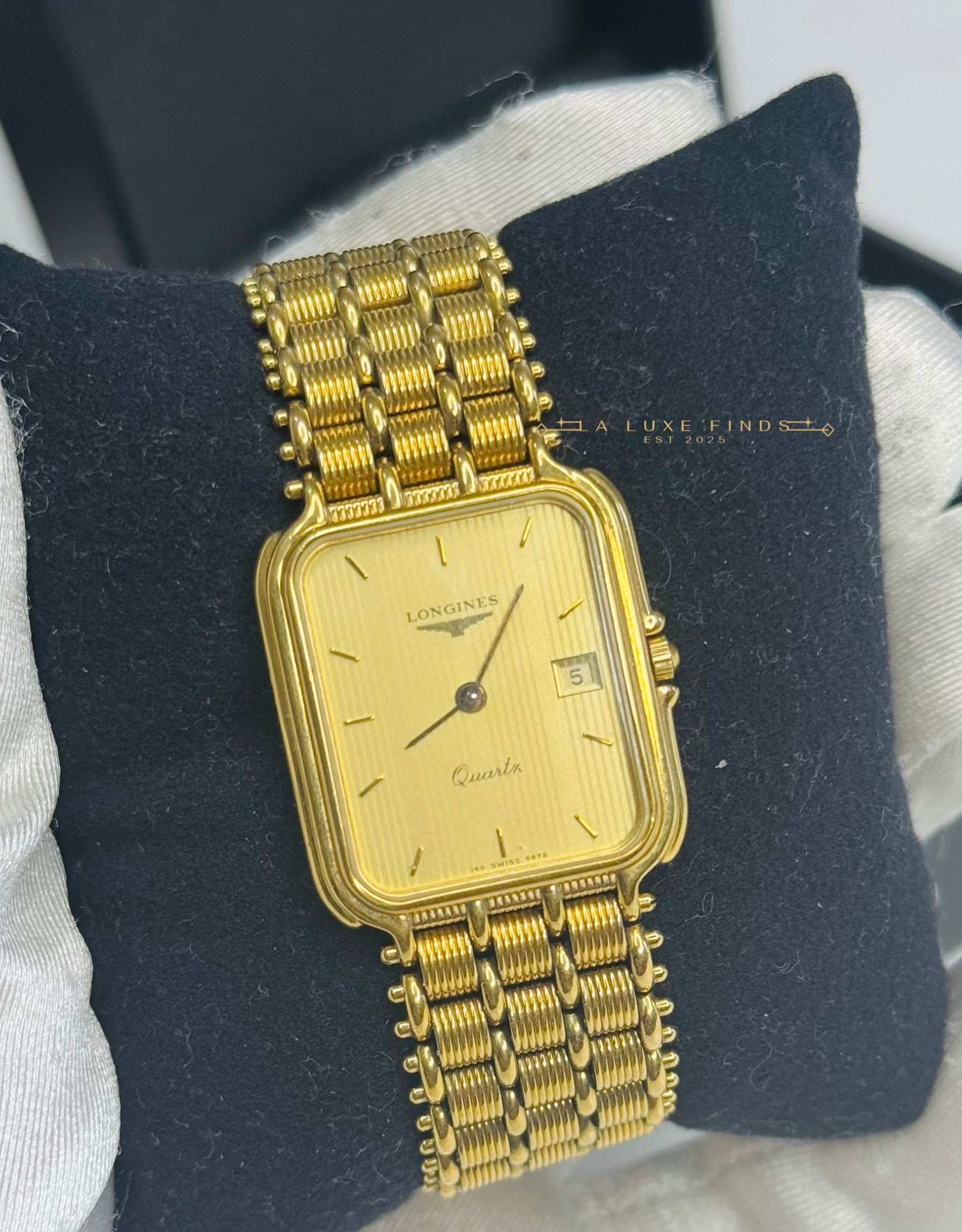LONGINES 18k Gold Plated Quartz Watch