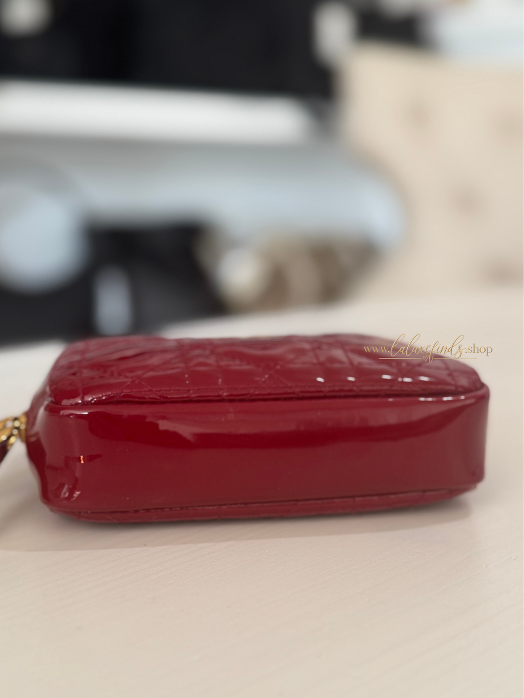 DIOR Caro Patent Cosmetic Pouch