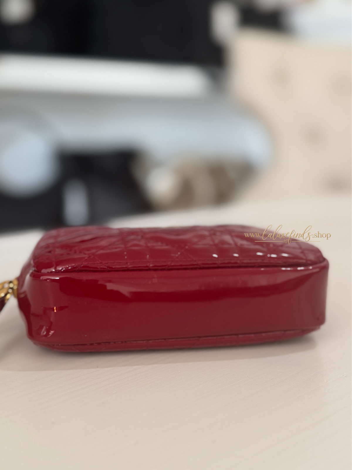 DIOR Caro Patent Cosmetic Pouch