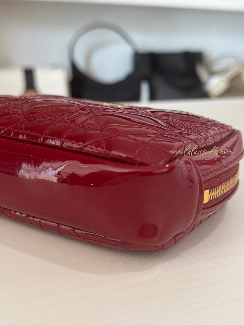 DIOR Caro Patent Cosmetic Pouch