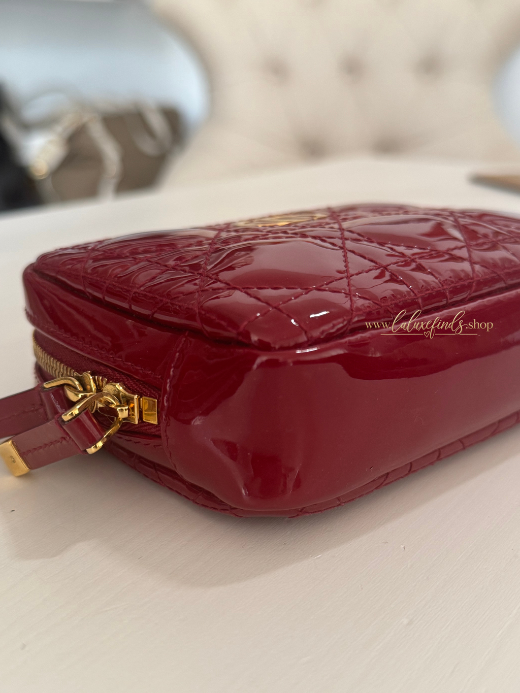DIOR Caro Patent Cosmetic Pouch