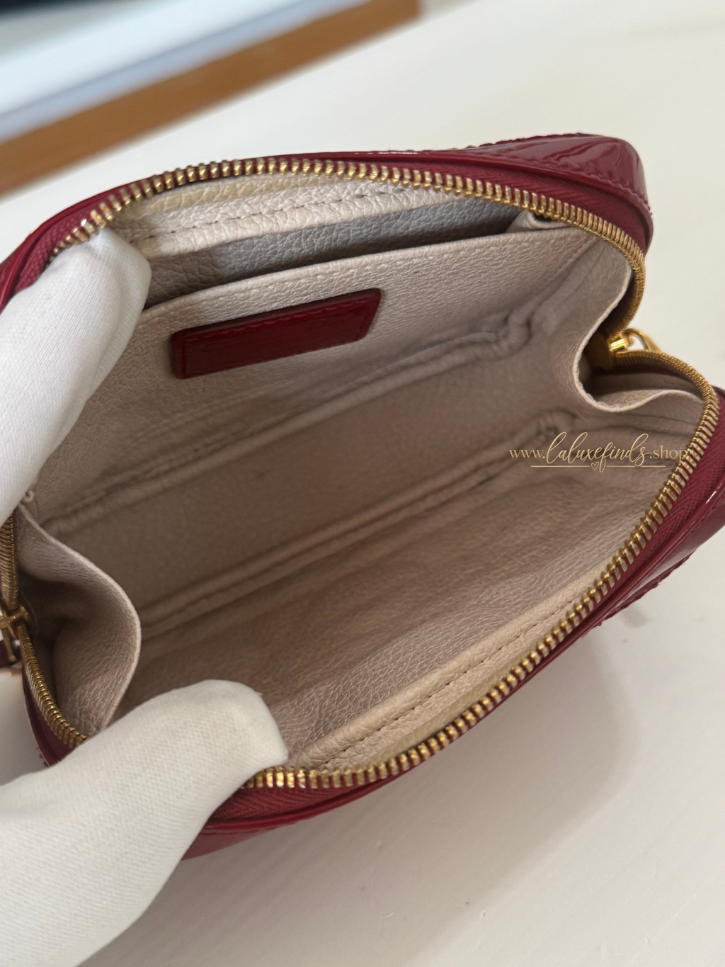 DIOR Caro Patent Cosmetic Pouch