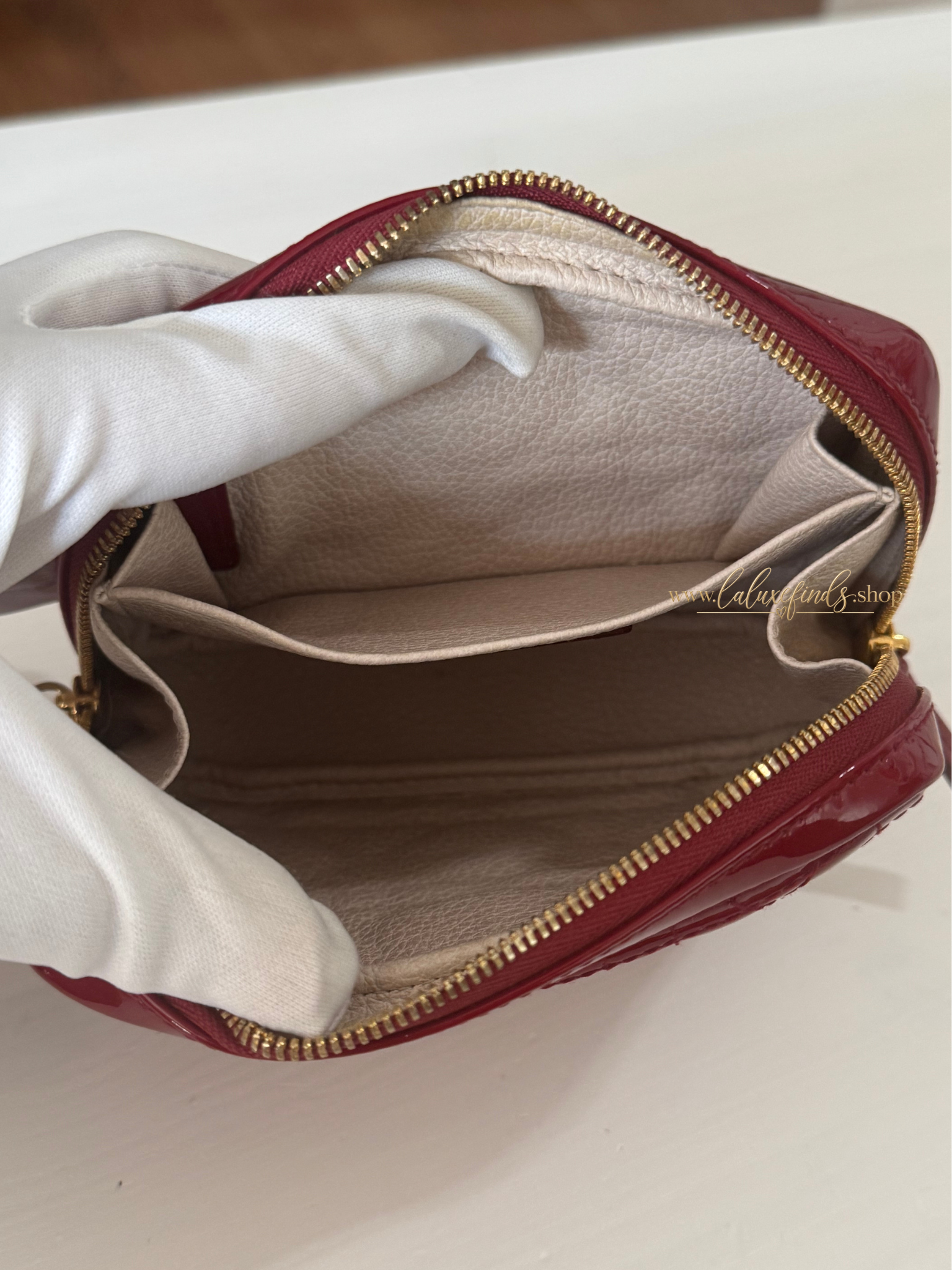 DIOR Caro Patent Cosmetic Pouch
