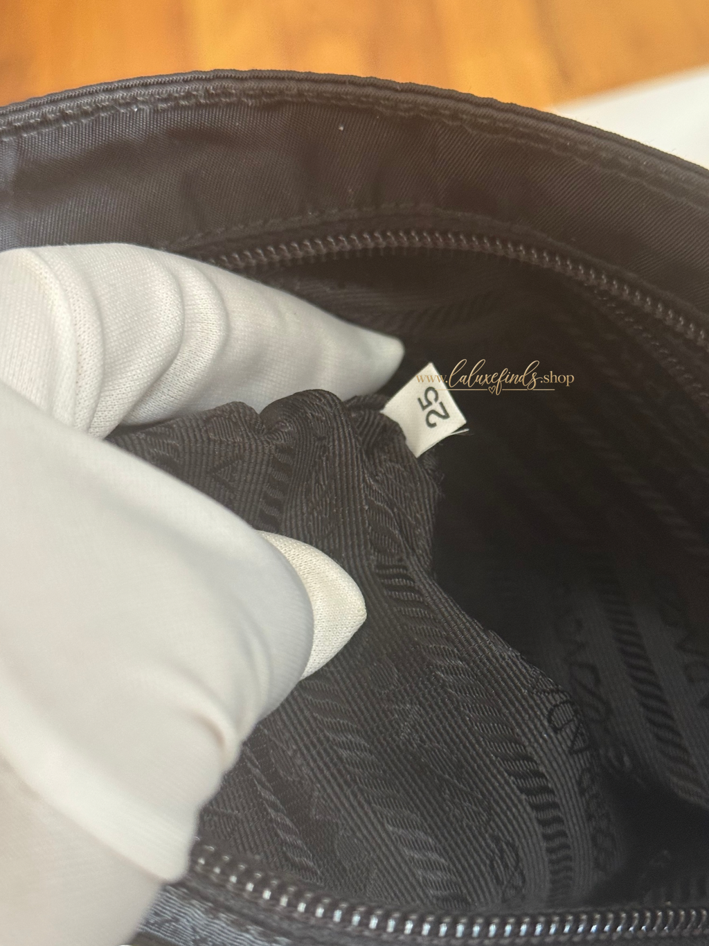 PRADA Triangle Logo Crossbody Bag