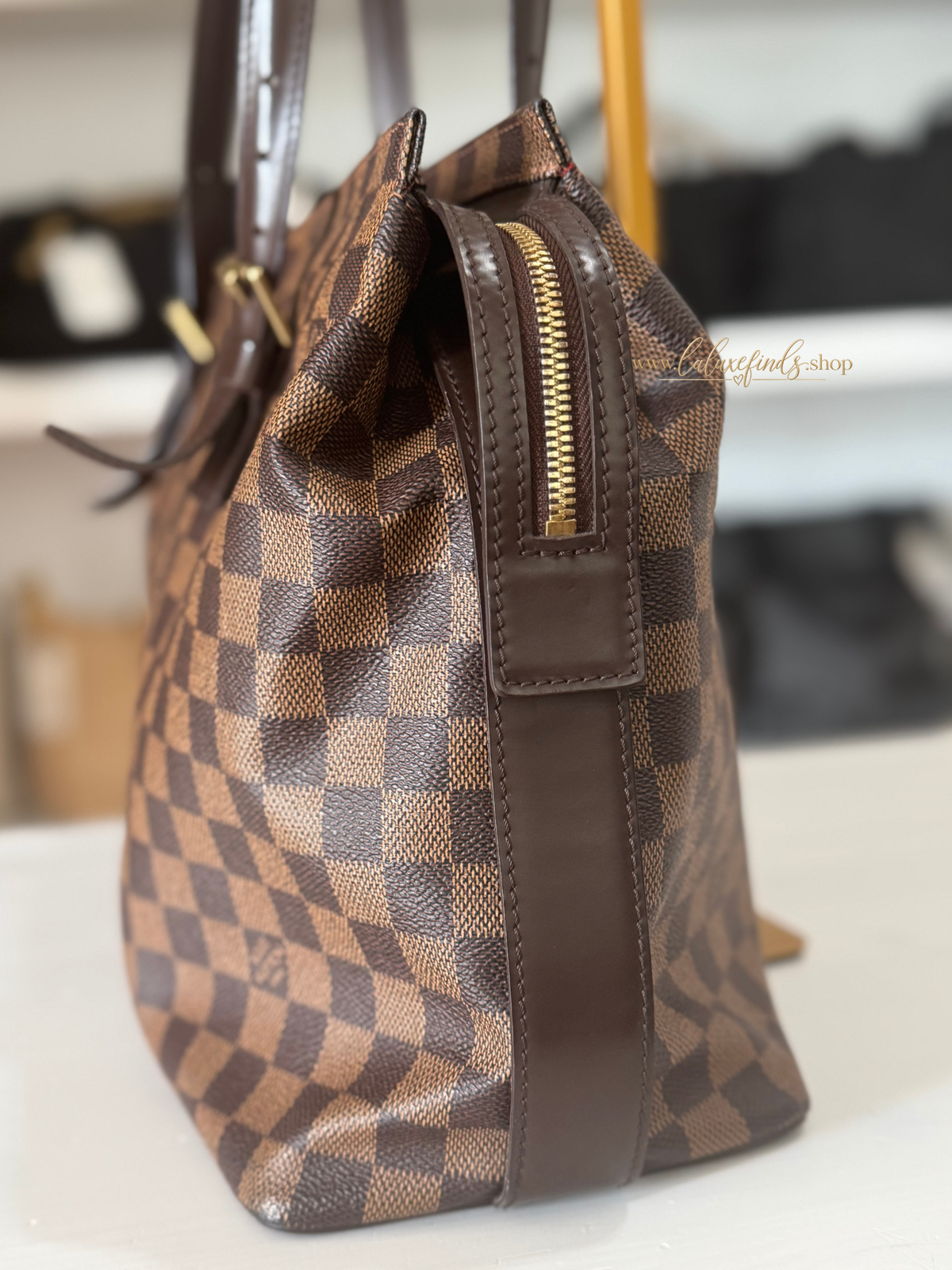 LOUIS VUITTON 2006 Damier Ebene Chelsea Tote