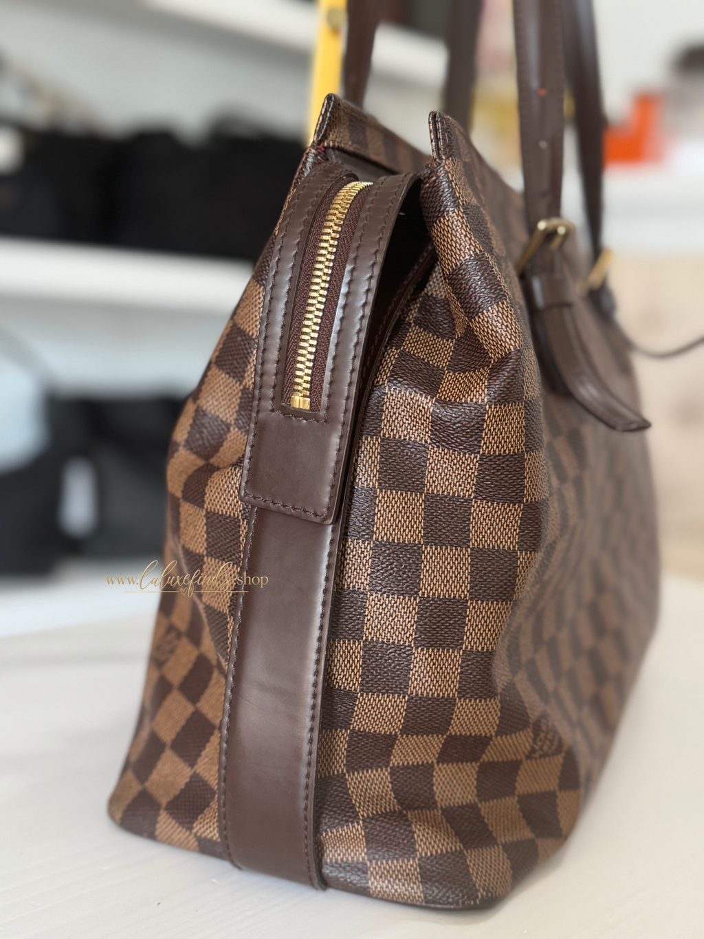 LOUIS VUITTON 2006 Damier Ebene Chelsea Tote