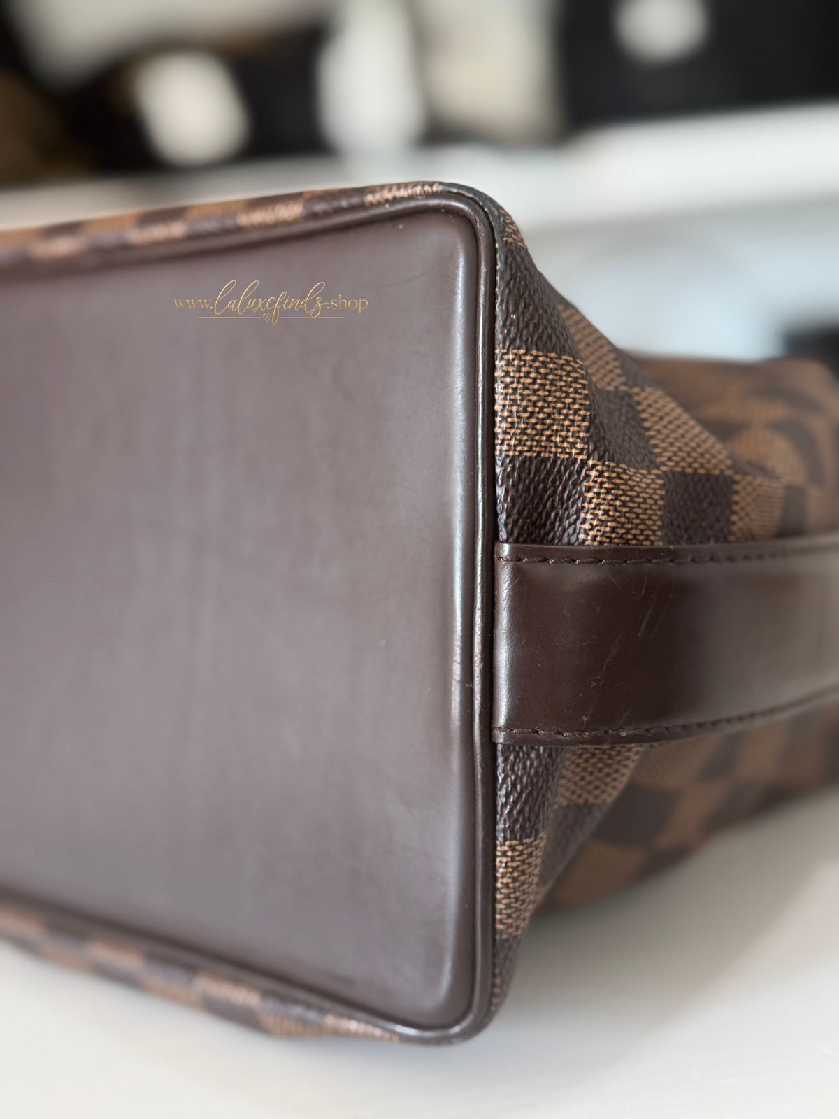 LOUIS VUITTON 2006 Damier Ebene Chelsea Tote