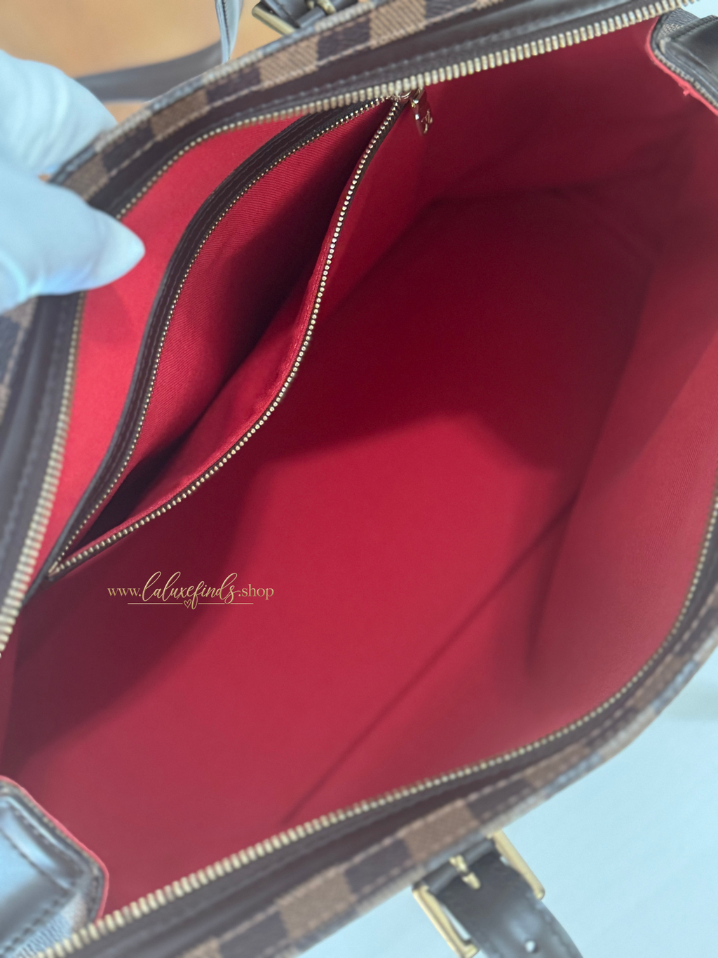LOUIS VUITTON 2006 Damier Ebene Chelsea Tote