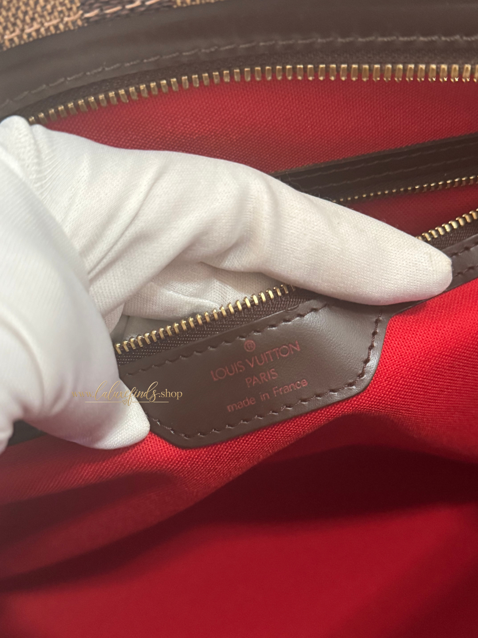 LOUIS VUITTON 2006 Damier Ebene Chelsea Tote