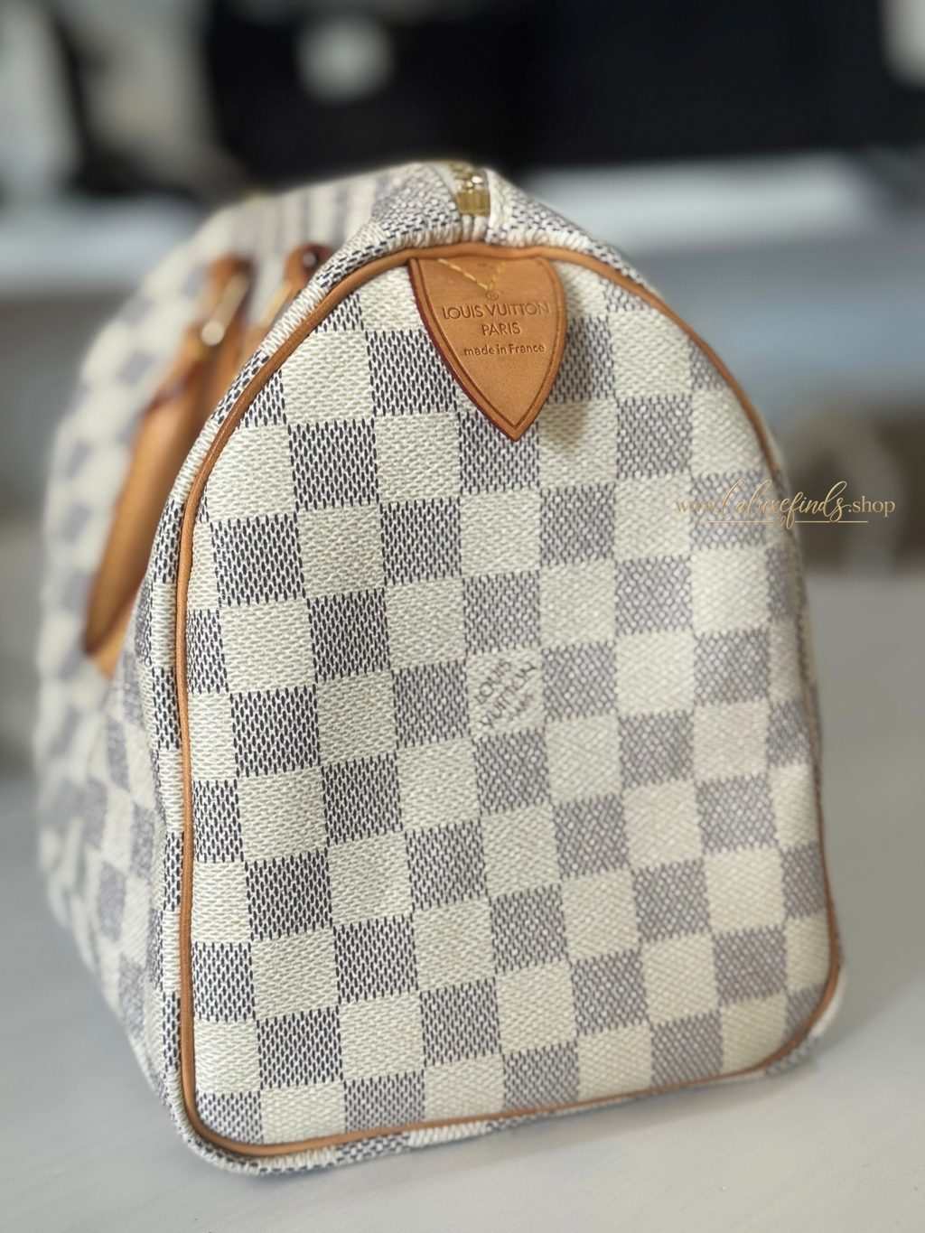 LOUIS VUITTON 2008 Damier Azur Speedy 25
