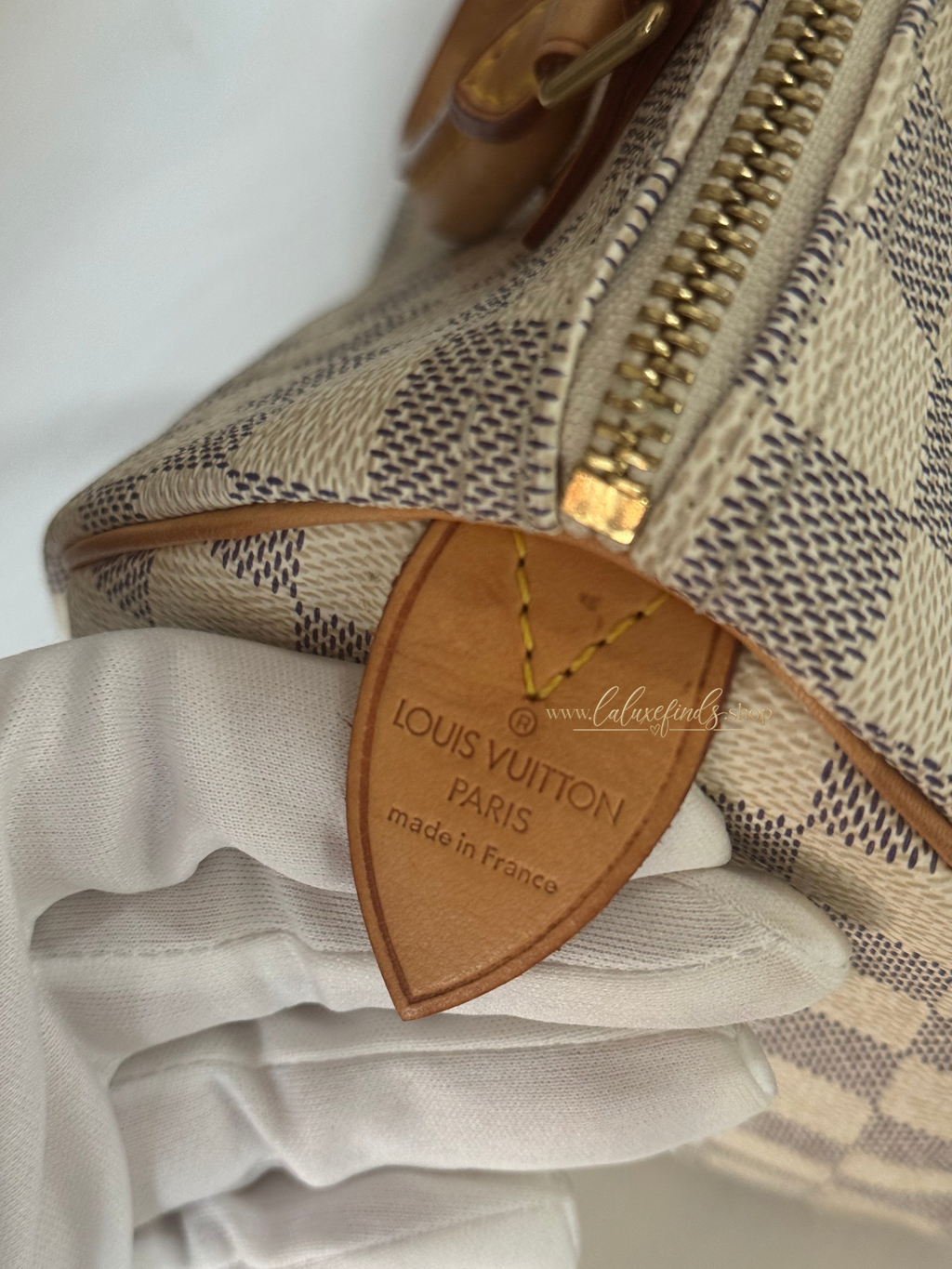 LOUIS VUITTON 2008 Damier Azur Speedy 25