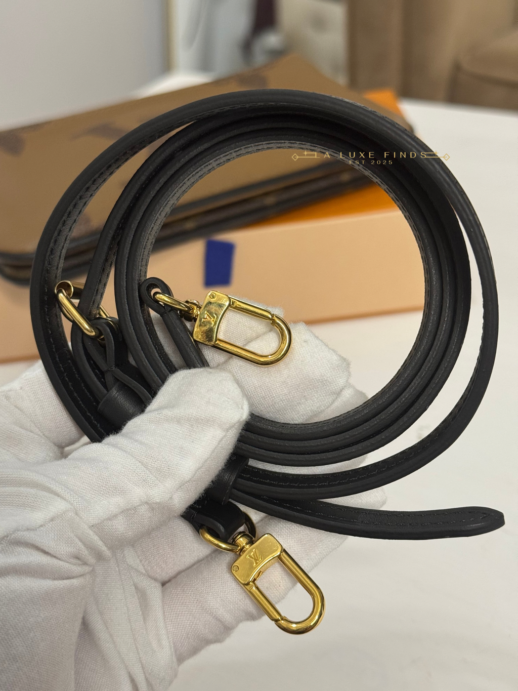 LOUIS VUITTON Double Zip Pochette Reverse Monogram Giant