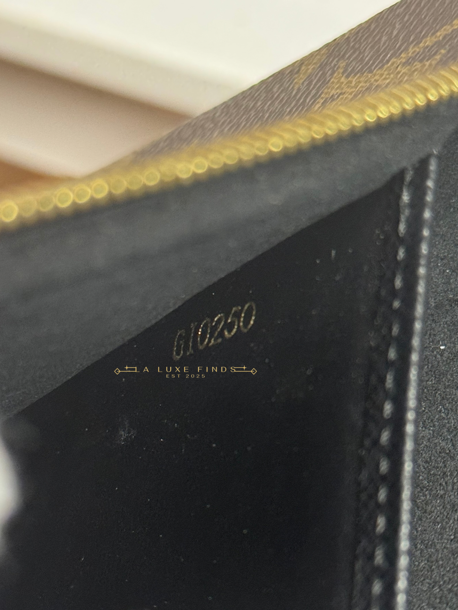 LOUIS VUITTON Double Zip Pochette Reverse Monogram Giant