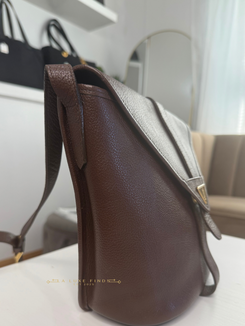 YSL Vintage Brown Crossbody Bag