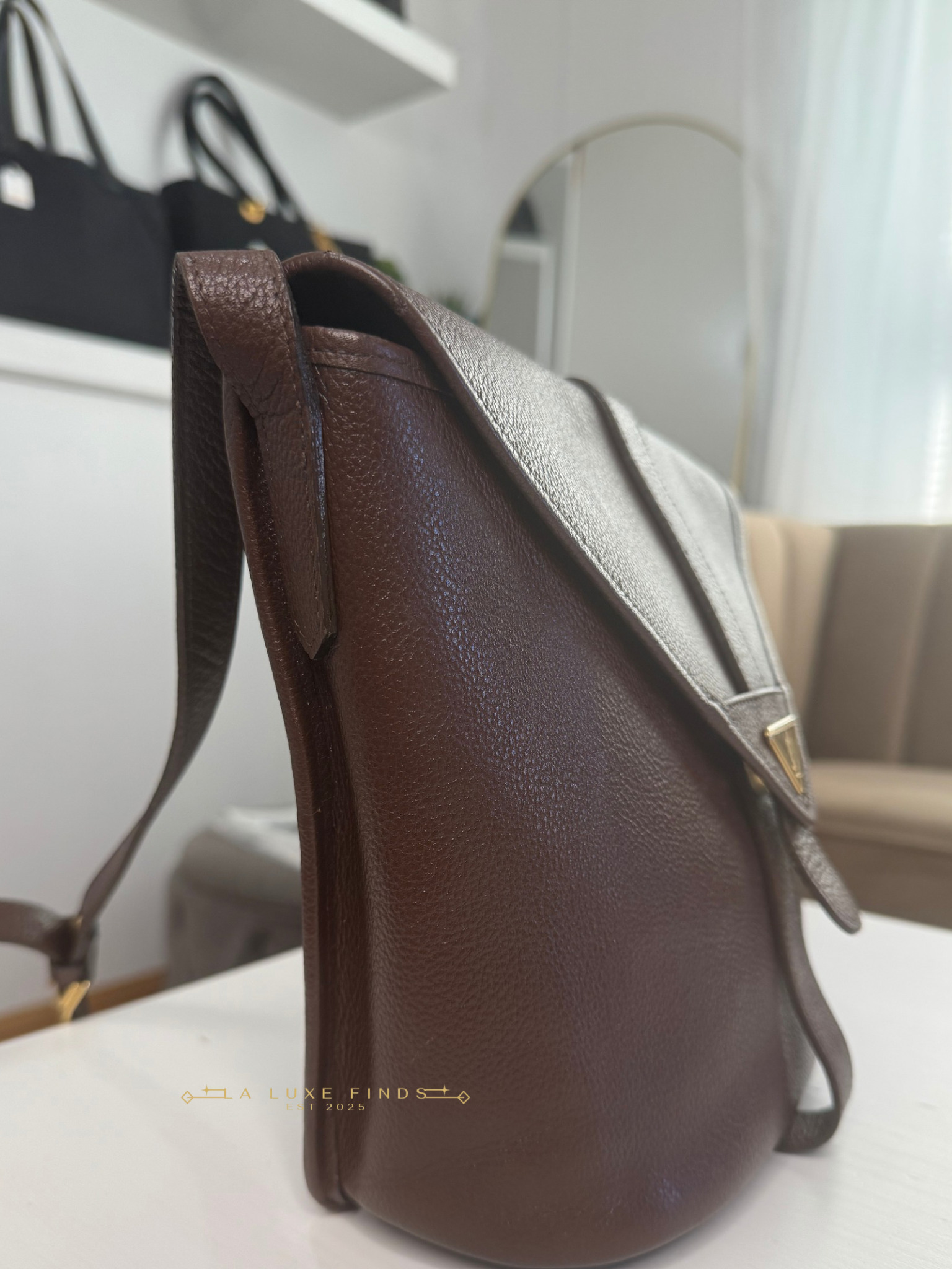 YSL Vintage Brown Crossbody Bag