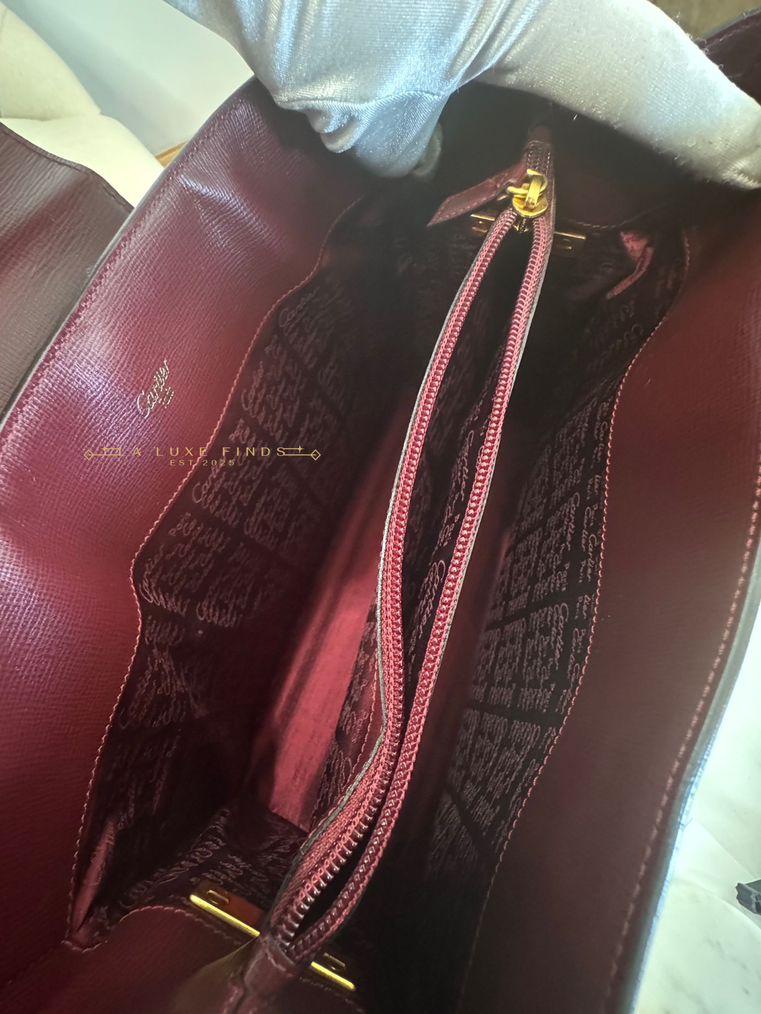 CARTIER Mustline Turn Lock Crossbody Bag